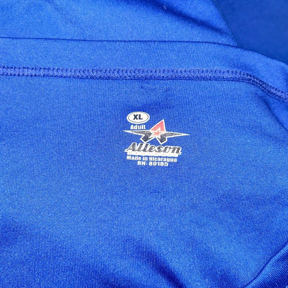 Chicago Cubs Alleson Athletic Henley Baseball Jersey Shirt Mens XL Blue #15 - Picture 6 of 8
